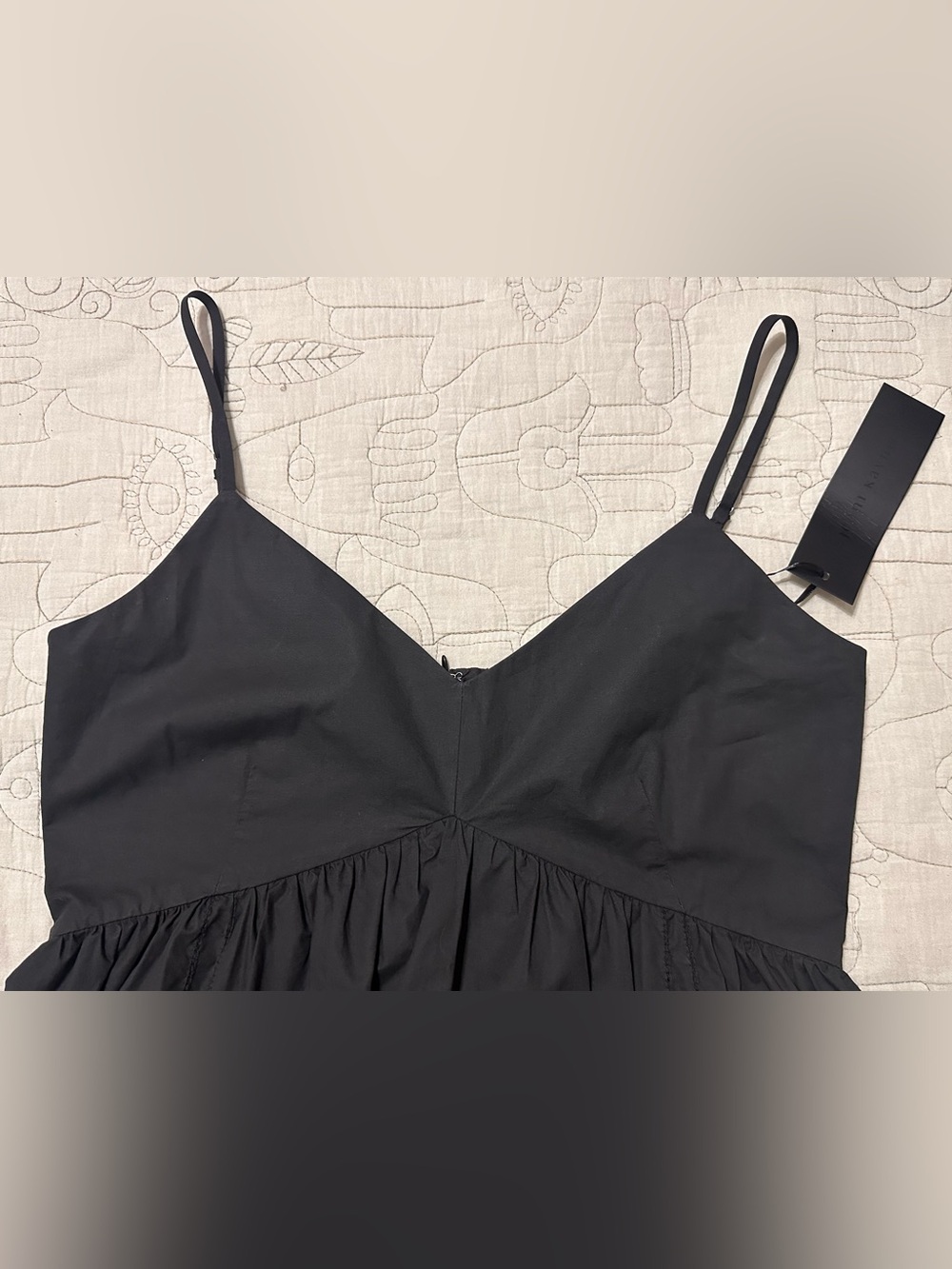 Jenni Kayne Peninsula Dress Black Maxi Poplin NWT Small MSRP $425 - Picture 5 of 9